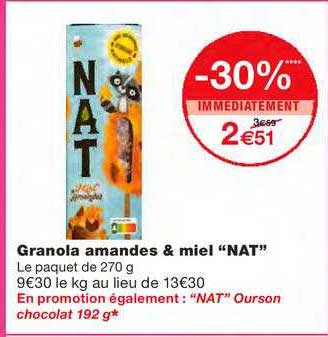 granola amandes & miel "nat"