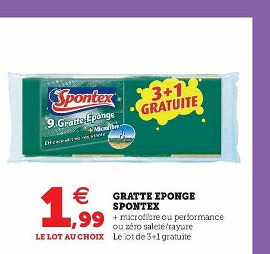 gratte éponge spontex