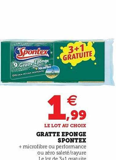 gratte éponge spontex