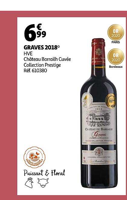 graves 2018 hve château barrailh cuvée collection prestige
