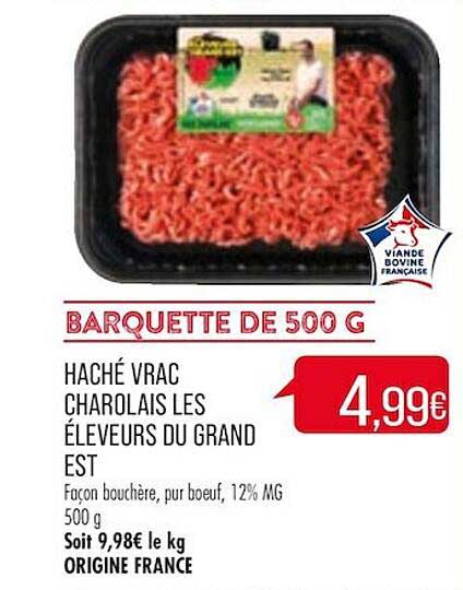 haché vrac charolais les éleveurs du grand est
