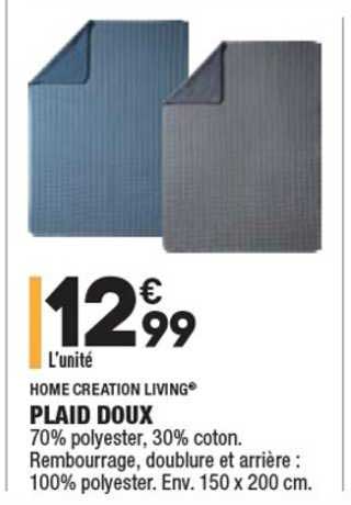 Home Creation Living Plaid Doux