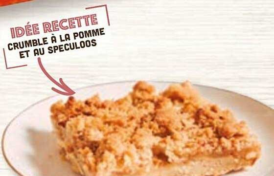 idée recette crumble à la pomme et au speculoos