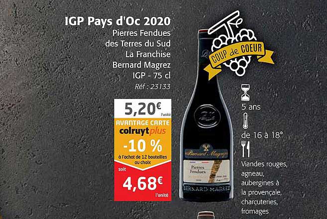 igp pays d'oc 2020 pierres fendues des terres du sud