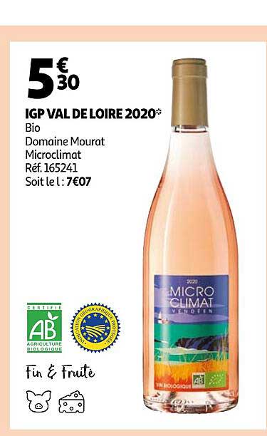 igp val de loire 2020 bio domaine mourat