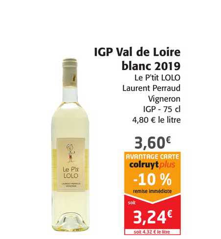 igp val de loire lanc 2019 le p'rit lolo laurent perraud vigneron