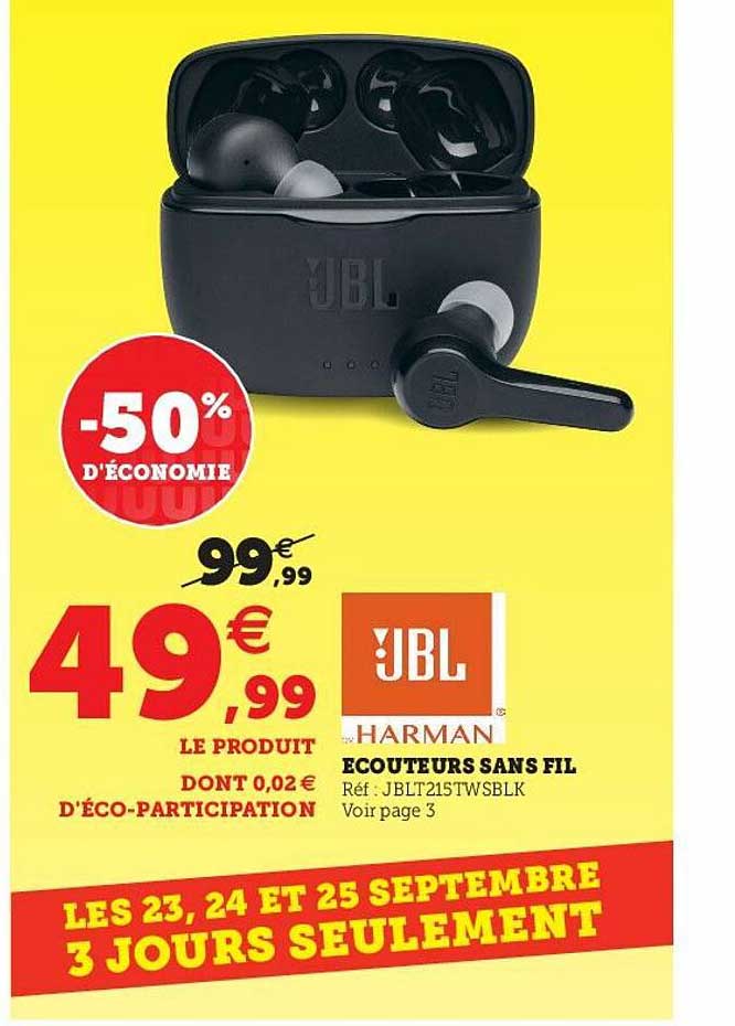 jbl harman écouteurs sans fil