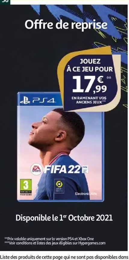 jeu ps4 fifa 22