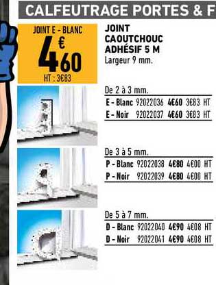 Joint Caoutchouc Adhésif 5 M