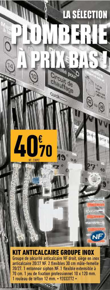 kit anticalcare groupe inox