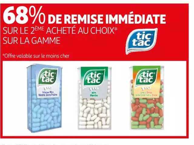 la gamme tic tac