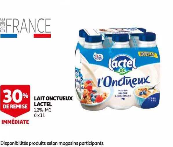 Lait Onctueux Lactel