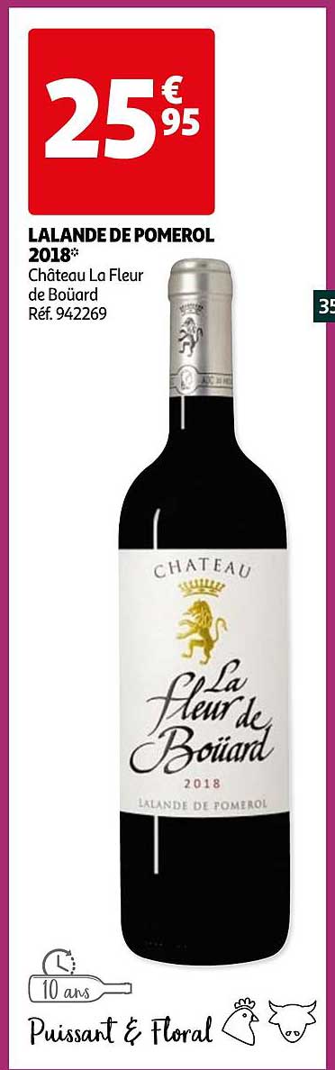lalande de pomerol 2018 château la  fleur de boüard château la fleur de boüard