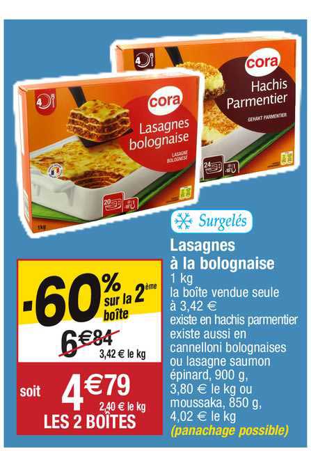 Lasagnes à La Bolognaise