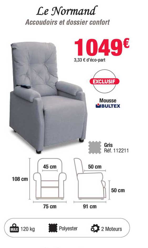 Le Norlmand Accouddoirs De Dossier Confort
