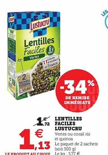 lentilles faciles lustucru