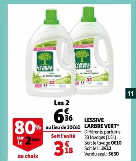 lessive l'arbre vert