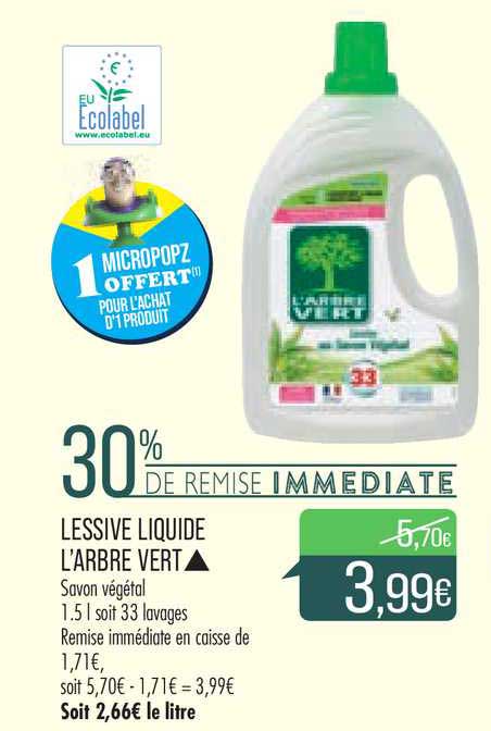 lessive liquide l'arbre vert