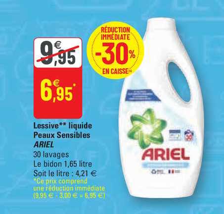 lessive liquide peaux sensibles ariel