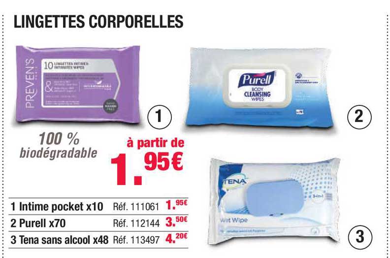 lingettes corporelles