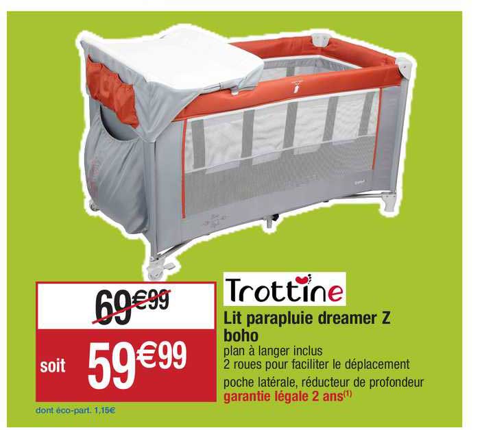 lit parapluie dreamer z boho trottine