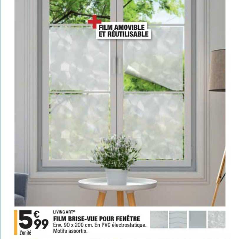 living art film brise-vue pour fenêtre