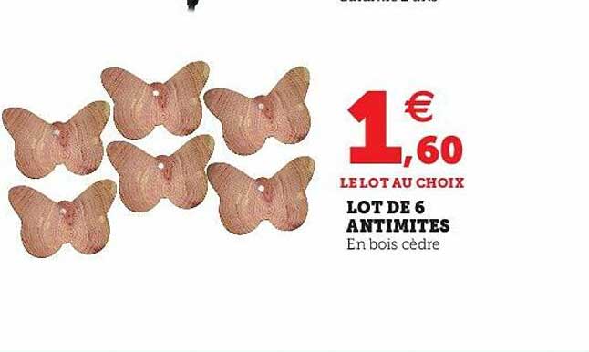 lot de 6 antimites