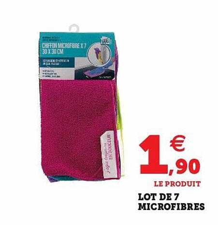 Lot De 7 Microfibres