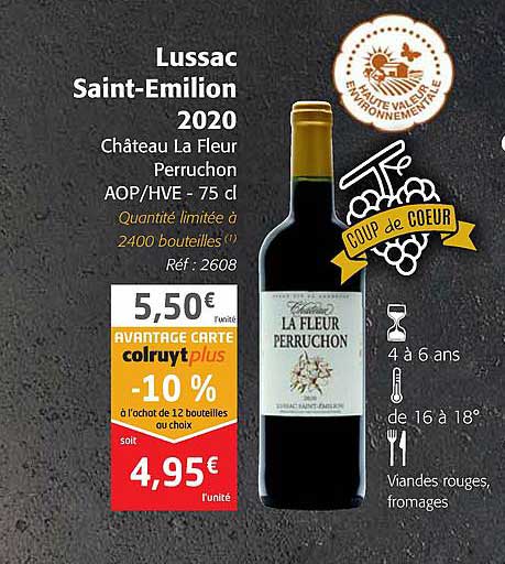 Lussac Saint-émilion 2020 Château La Fleur Perruchon