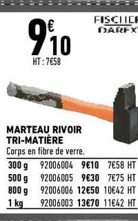 marteau rivoir tri-matière