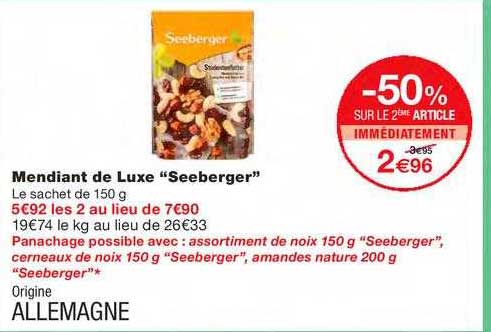 mendiant de luxe "sseberger"