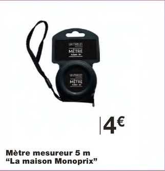 mètre mesureur 5 m "la maison monoprix"