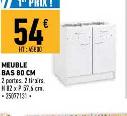 Meuble Bas 80 Cm