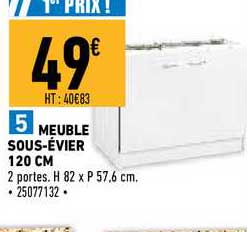 meuble sous-évier 120 cm