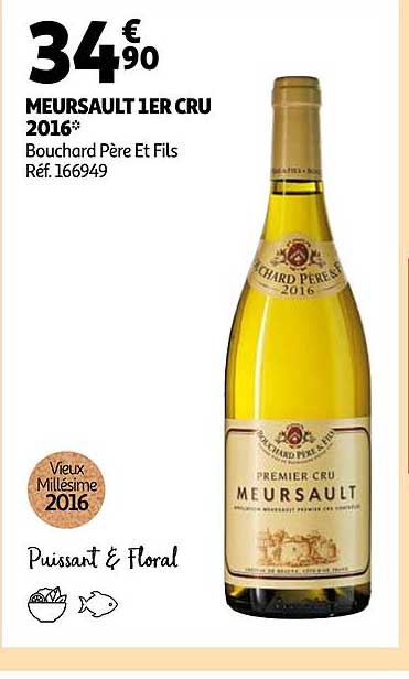 meursault 1er cru 2016 bouchard père et fils