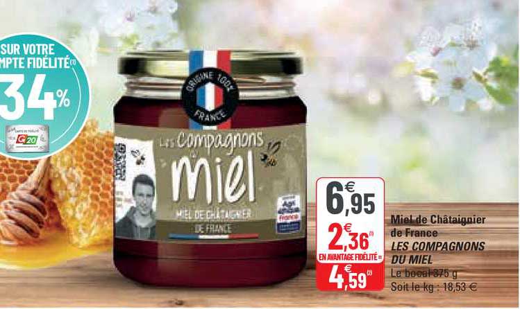 miel de châtaignier de france les compagnons du miel