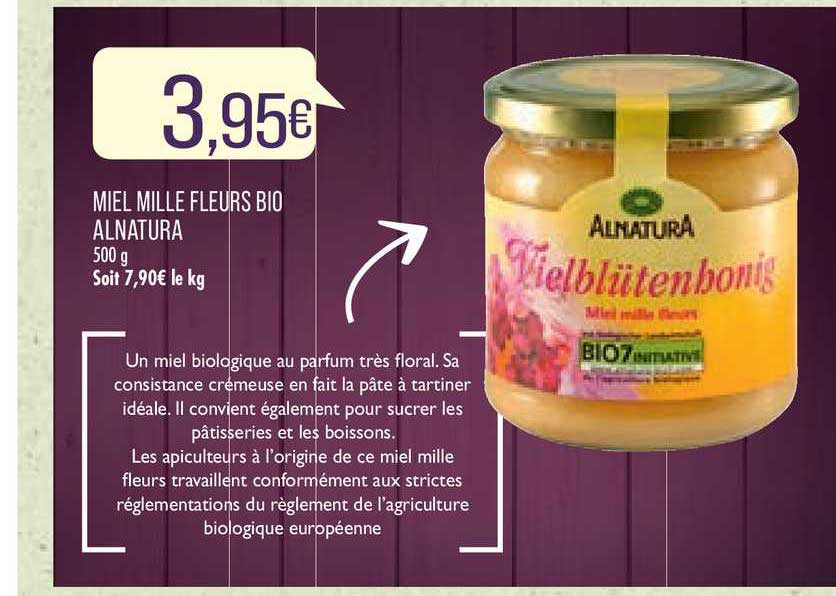 miel mille fleurs bio alnatura