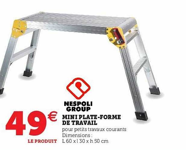 mini plate-forme de travail nespoli group