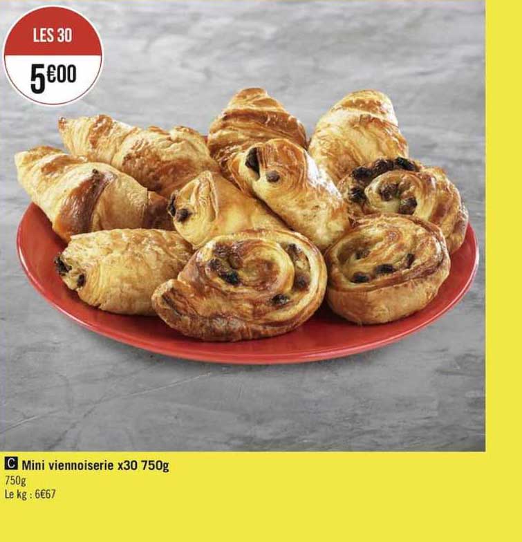 mini viennoiserie x30 750g