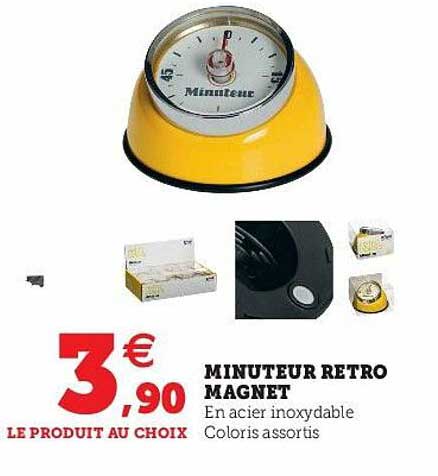 minuteur retro magnet