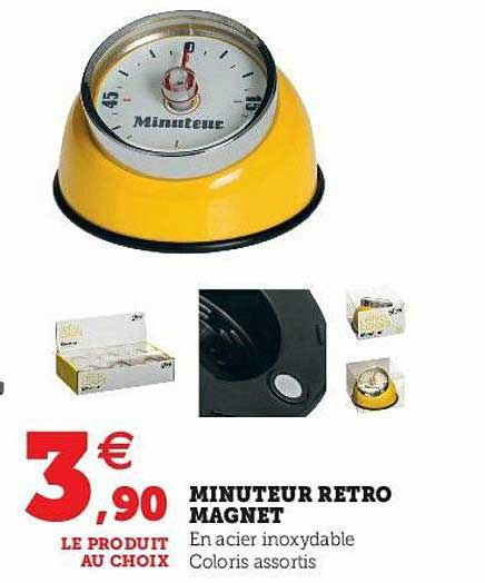 minuteur retro magnet