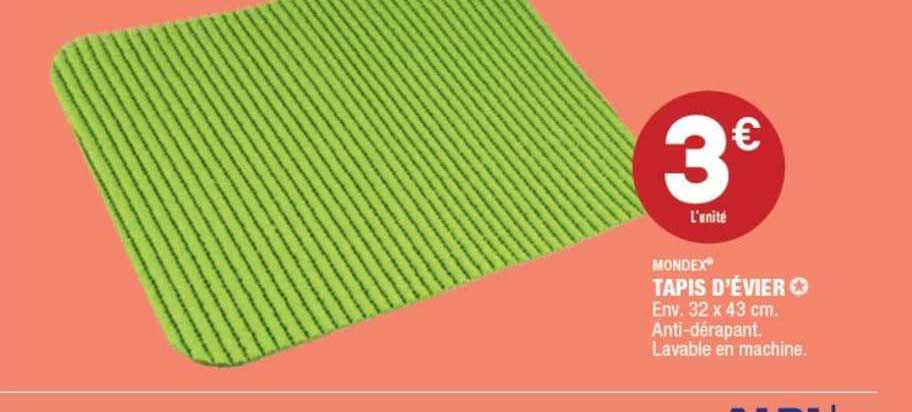 mondex tapis d'évier