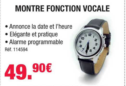 montre fonction vocale