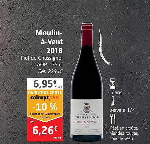 moulin-à-vent 2018 fief de chassignol aop