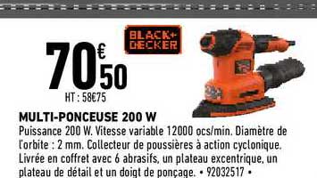 multi-ponceuse 200 w black+ decker