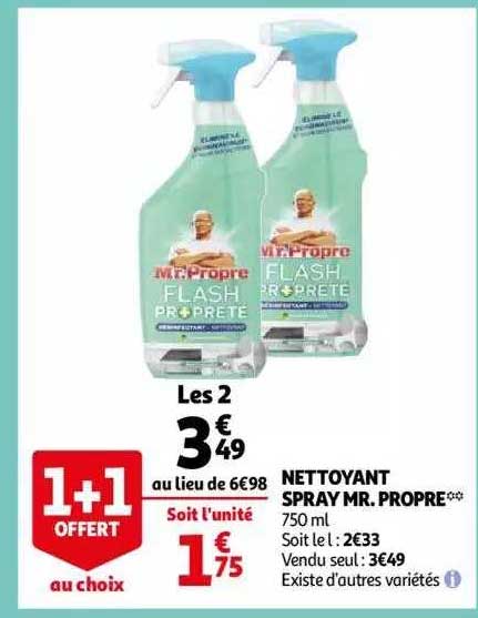 nettoyant spray mr. propre