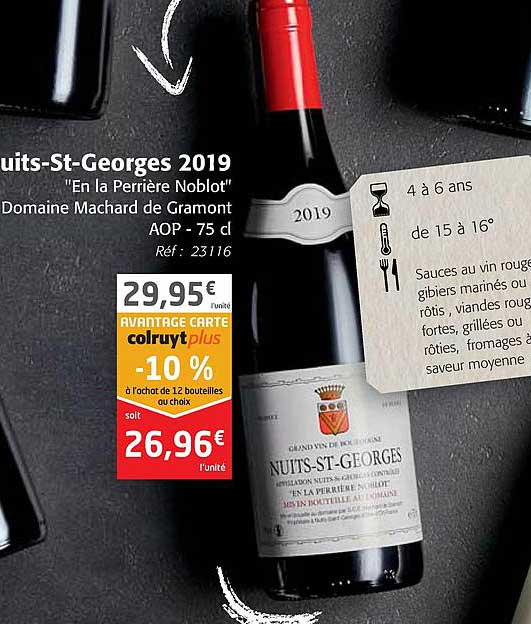 nuits-st-georges 2019 "en la perrière noblot" domaine machard de gramant aop