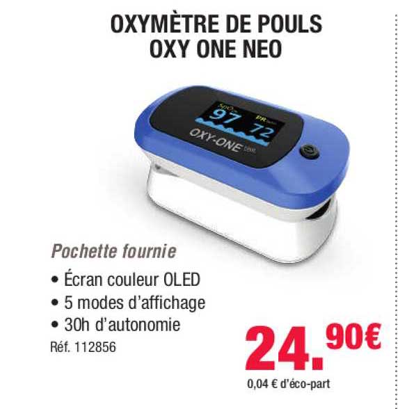 Oxymètre De Pouls Oxy One Neo