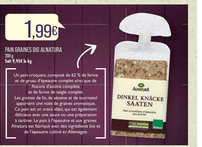 Pain Graines Bio Alnatura