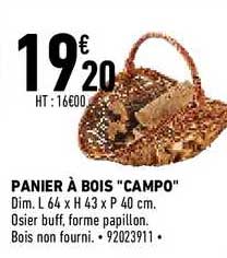panier à bois "campo"